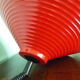 Red metal suspension with "up, down" system