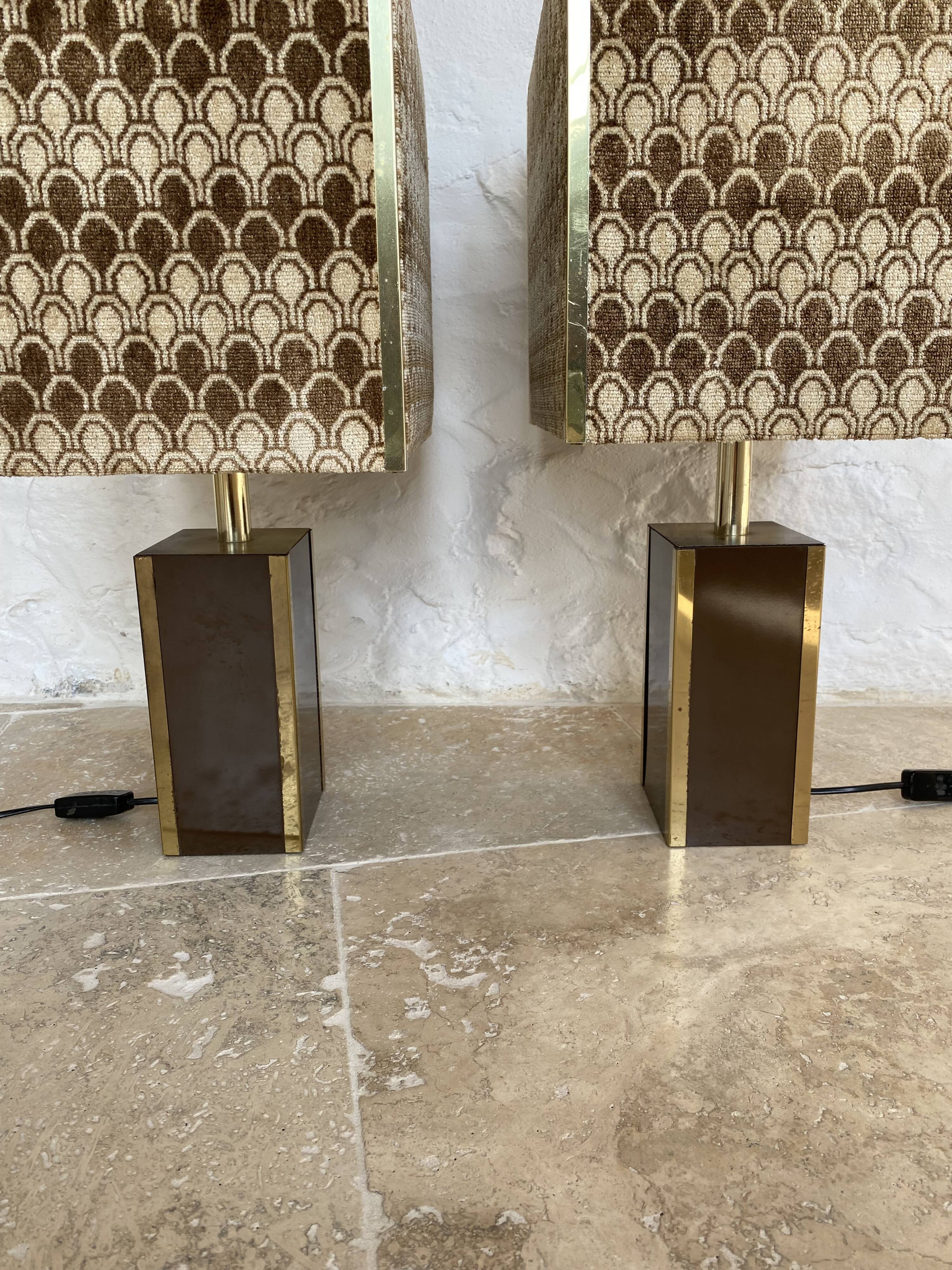 Paire de lampes 1970