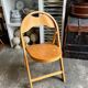 Light wooden folding chair