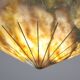 Extra Large Antique Art Decò Liberty Alabaster Chandelier, 1940s