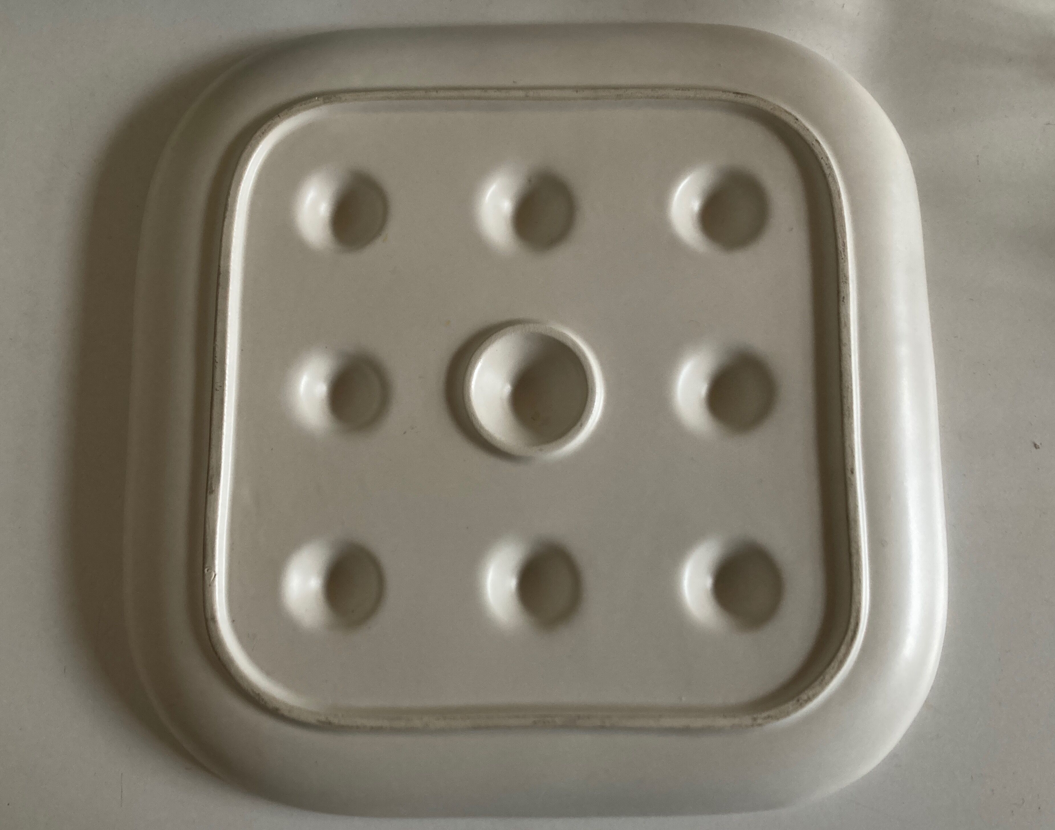 Ceramic space age centerpiece top late 1970