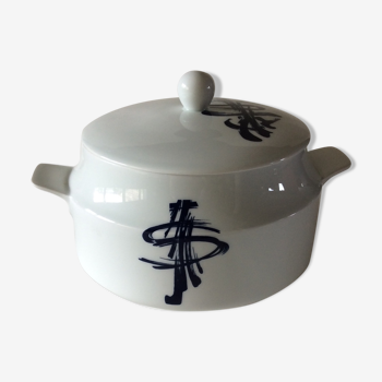 Soupière vintage en porcelaine années 70