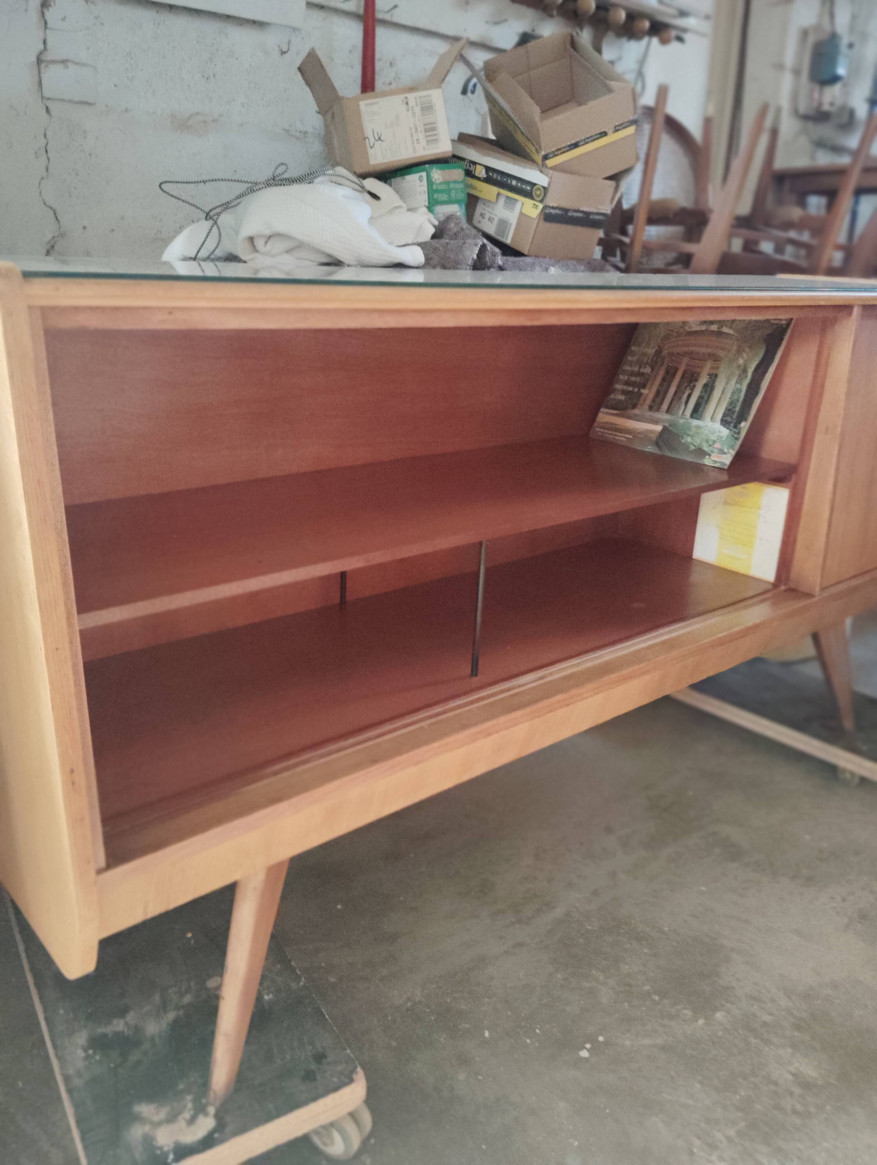 Vintage sideboard with compass legs