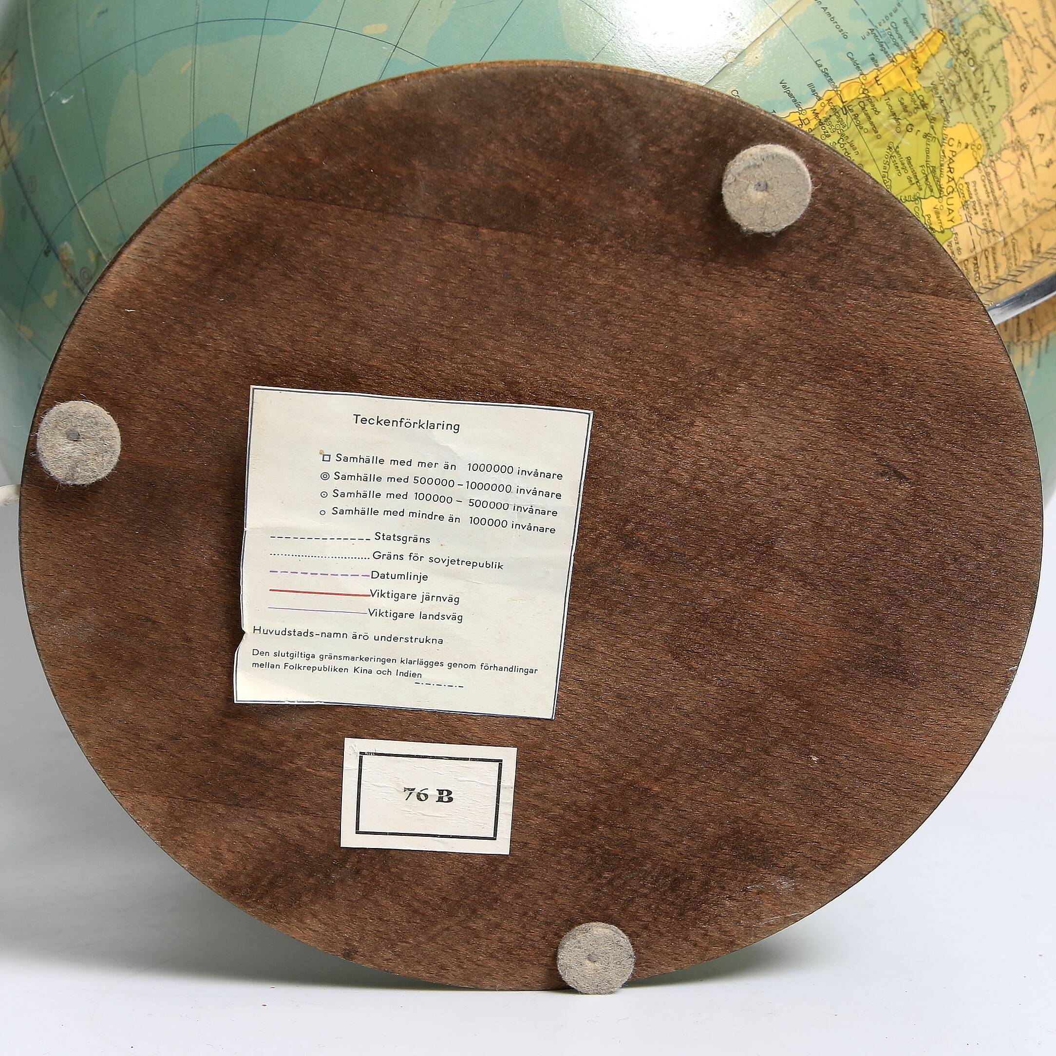 Bright Earth Globe Swedese, 1950