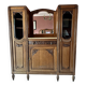 Large art deco sideboard with marble top and mirror