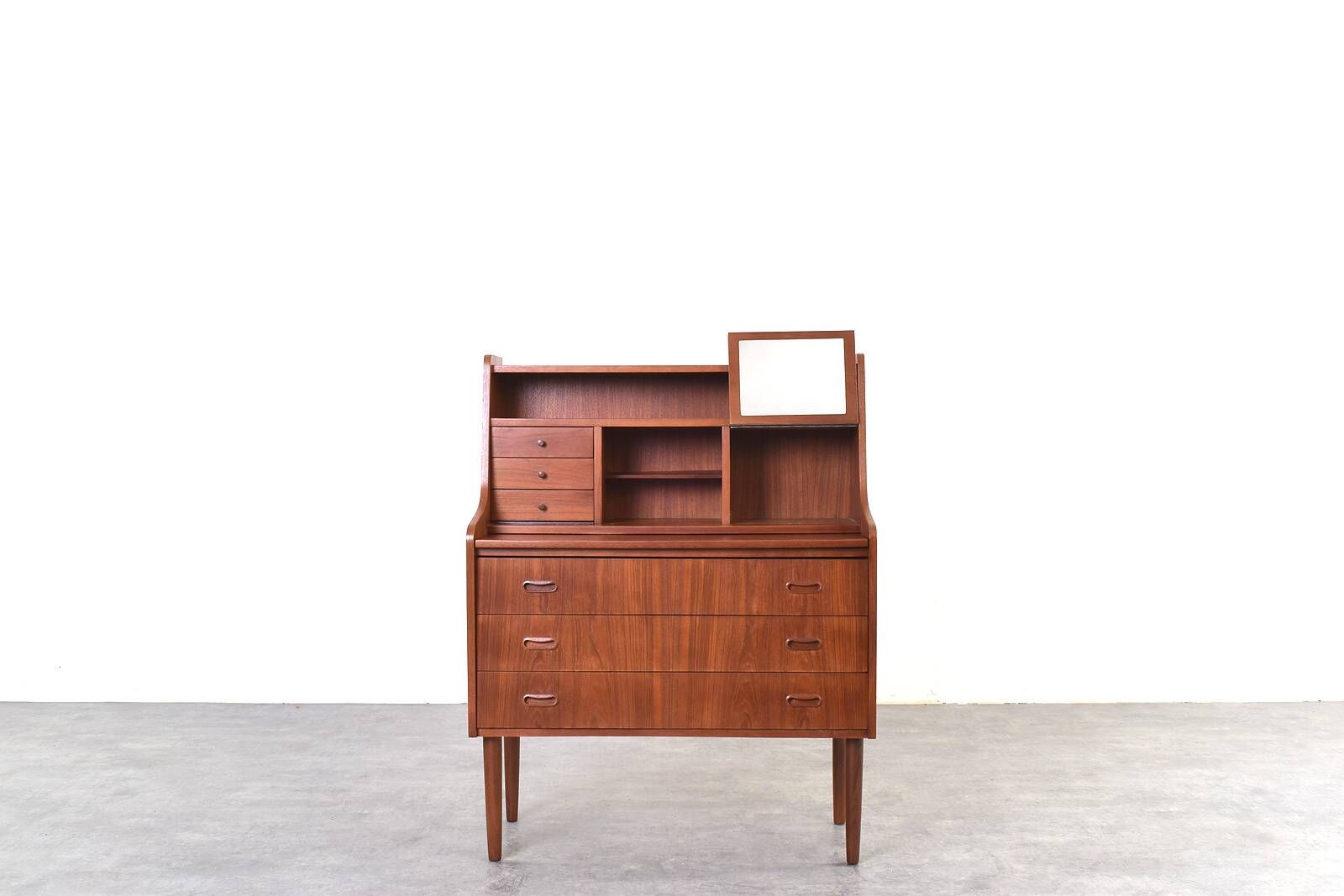 Mid-Century Danish Teak Secretary, 1960s.