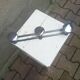 Coat rack with 3 stainless steel hooks