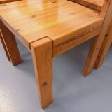 Set of 8 vintage Scandinavian chairs by Ilmari Tapiovaara for Asko in pine