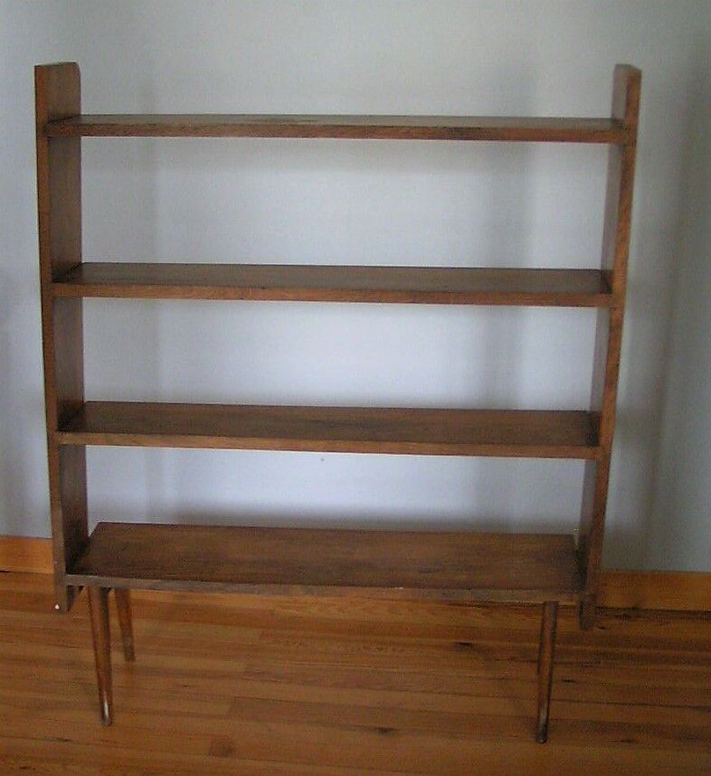Compass foot library shelf