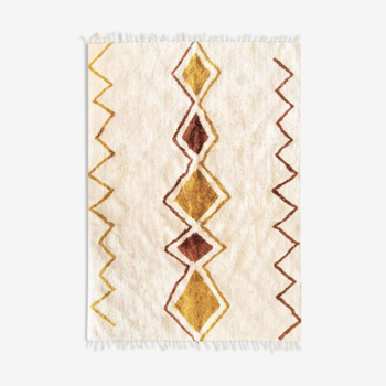Berber carpet 120 x 170 cm white