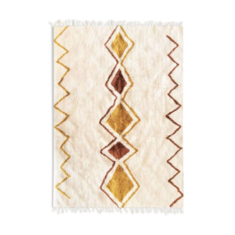 Berber carpet 120 x 170 cm white