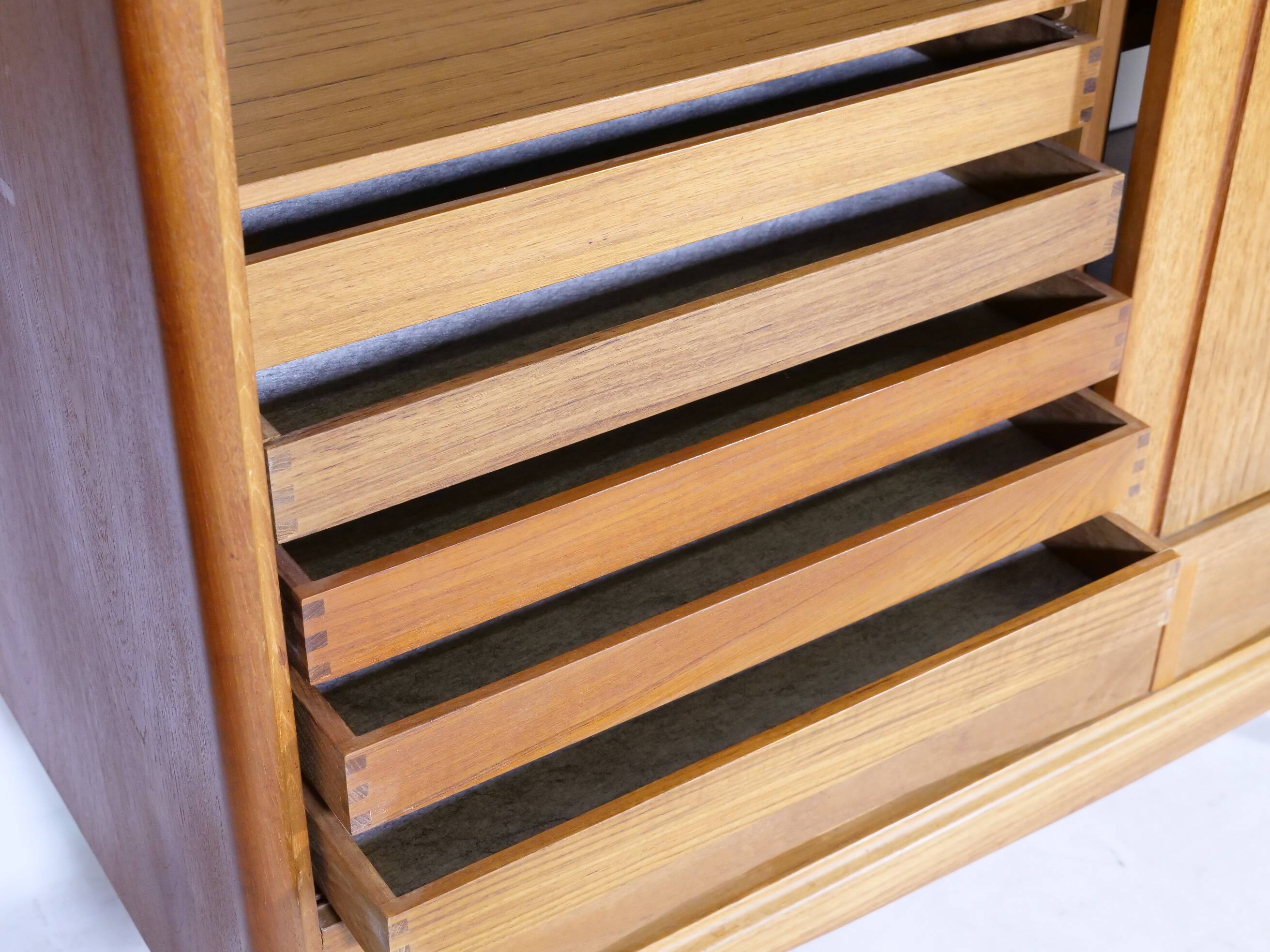 Mid Century Teak Highboard by Axel Christensen for Aco Møbler, 1960s