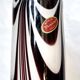 Purple and White Murano Glass Vase “Wave” by Carlo Moretti, Italy 1970s