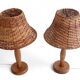 Pair of 1960s Swedish Pine Table Lamps by Ikea — Mid-Century Organic Modern