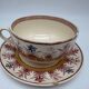Chocolate cup, Sarreguemines, Derby model, ironstone