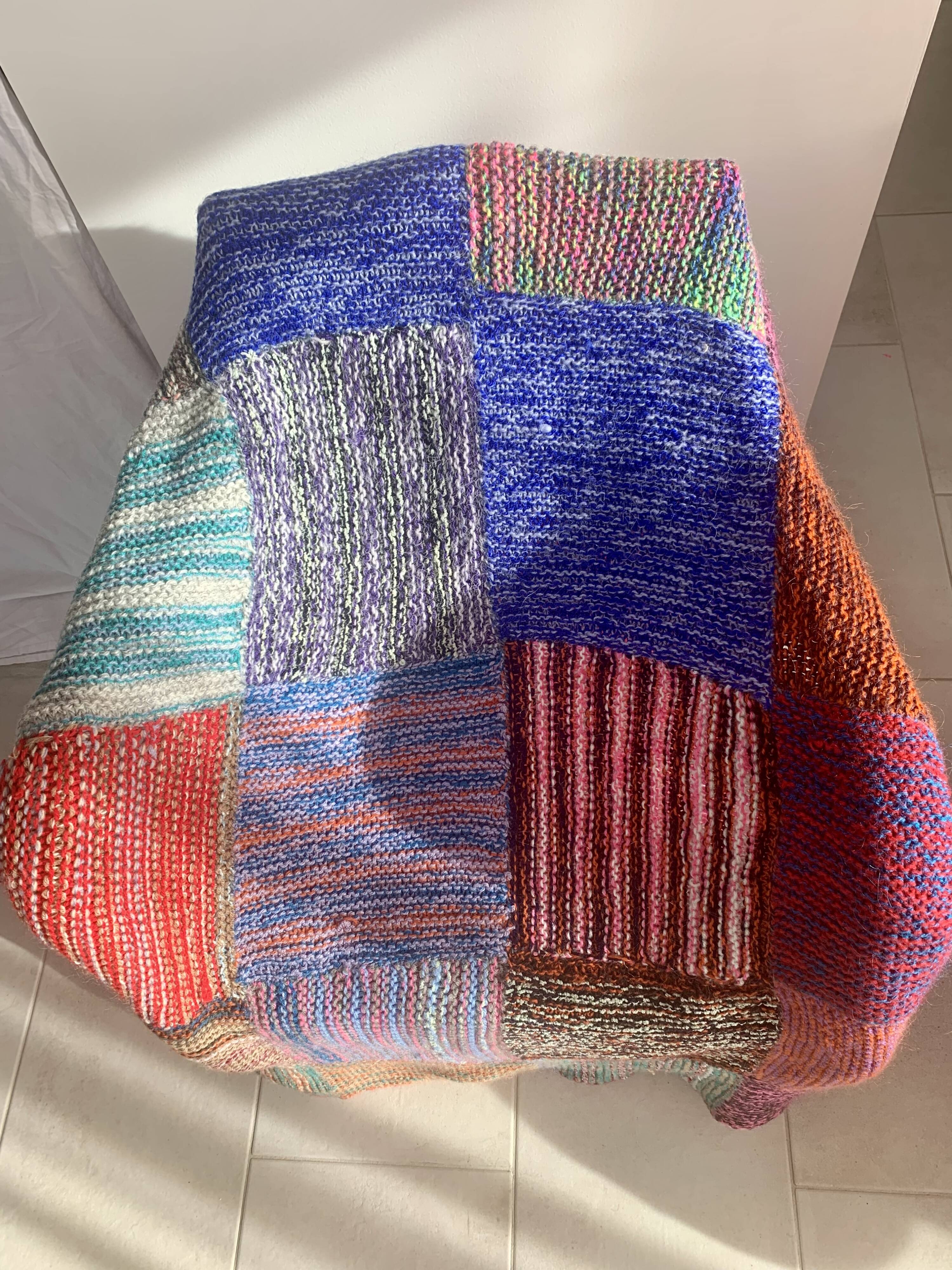 Cover, plaid patchwork