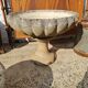 Old large basin concrete garden decoration