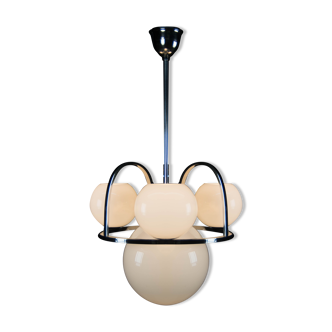 Lustre chromé bauhaus années 1930