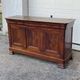 Walnut sideboard, Louis Philippe style, three doors, three shelves