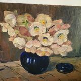 Oil on panel, germaine luquet, bouquet of flowers