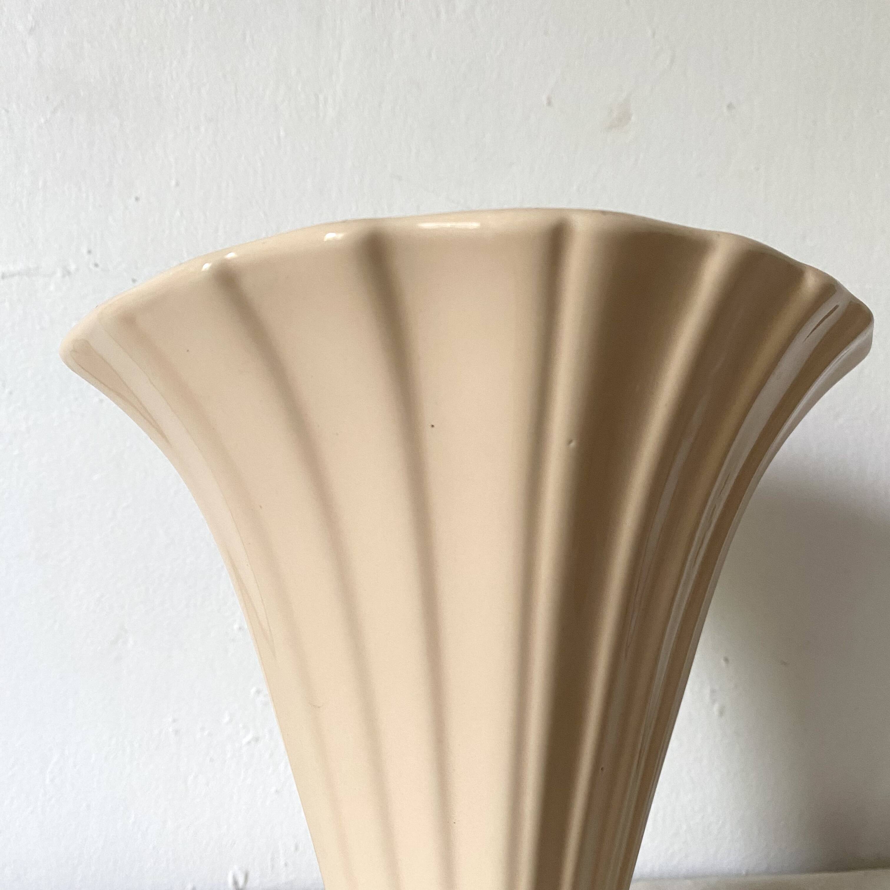 Art Deco cornet vase