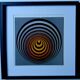 Tableau Vintage Art Optique - Victor Vasarely - Frame 40x40cm
