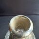 Cut crystal carafe with silver frame