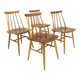 Set of 4 "Fanett" teak chairs by Ilmari Tapiovaara, Sweden, 1960