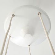 Lustre en cascade de l'ère spatiale par Klaus Hempel pour Kaiser Leuchten, Allemagne, 1972