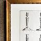 Framed engraving on the candlesticks by Jean-François Forty, late 18th century no. 2
