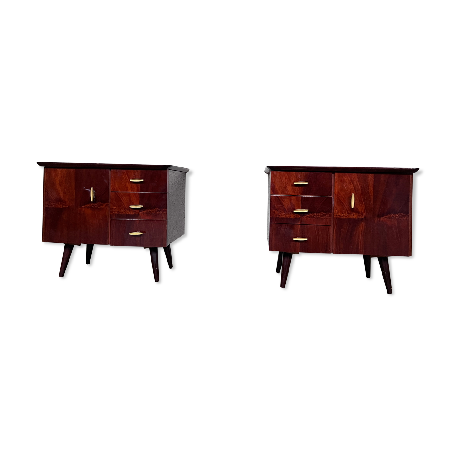 Paire de table de nuit 1950