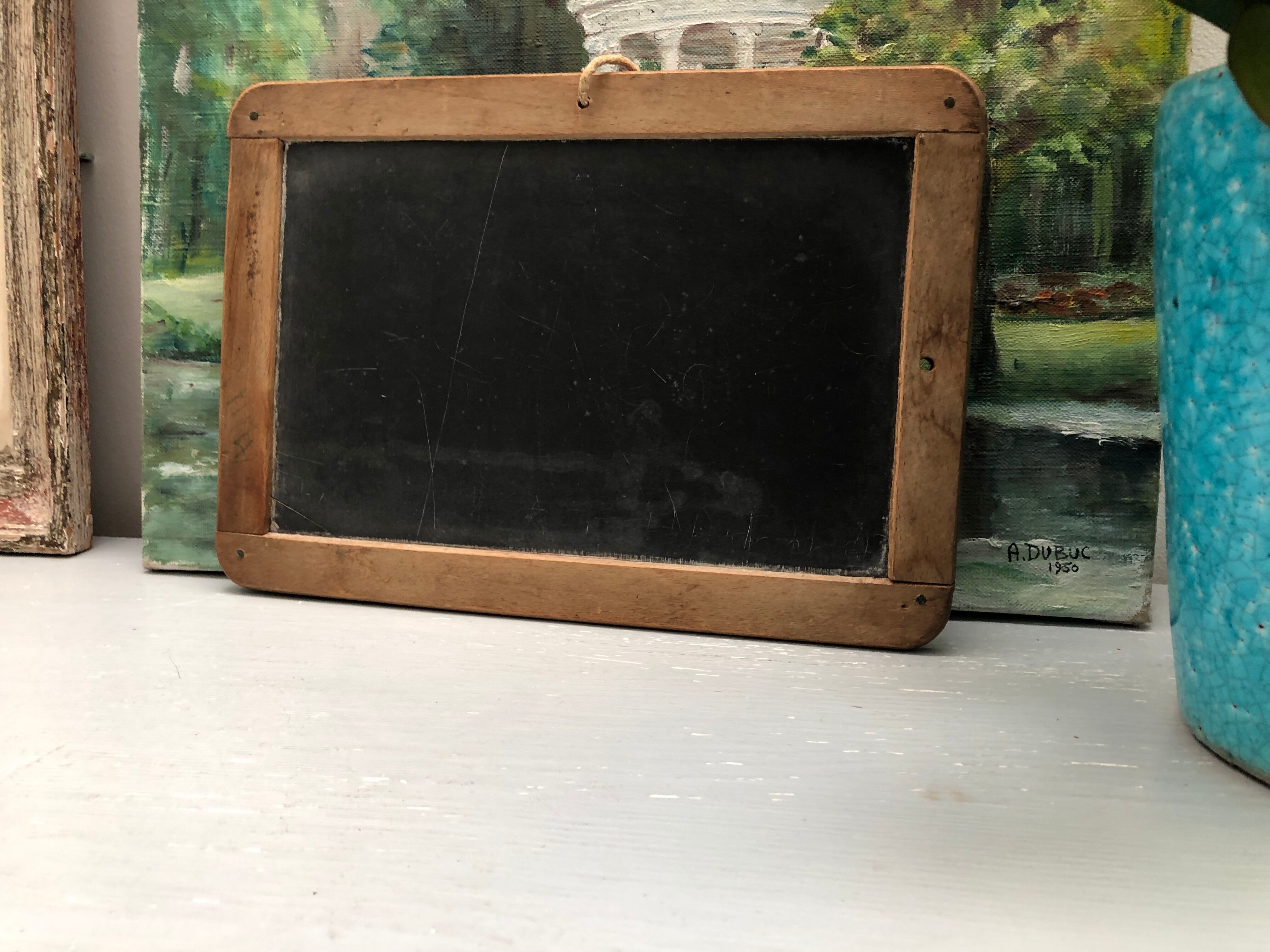 Old school slate for memo, or key ring, cloth range