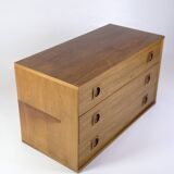 Wall-Mounted Chest Of Drawers Made In Rosewood By Albert Hansen From 1960s