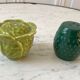 Duo of salt shaker and pepper maker in slurry cabbage 50s