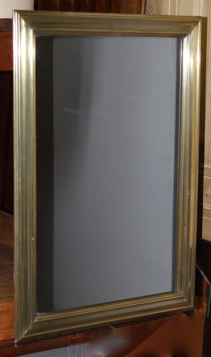 Brass bistro mirror repelled xix