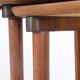 Set of 3 asymmetrical teak nesting tables / side tables / Mid Century Danish Modern Design / 1950s / 1960s