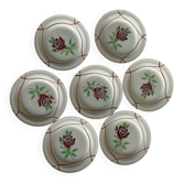 8 flat plates for starter-dessert - Saint-Amand - Model Dominique