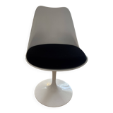 Knoll tulip chair with black velvet cushion