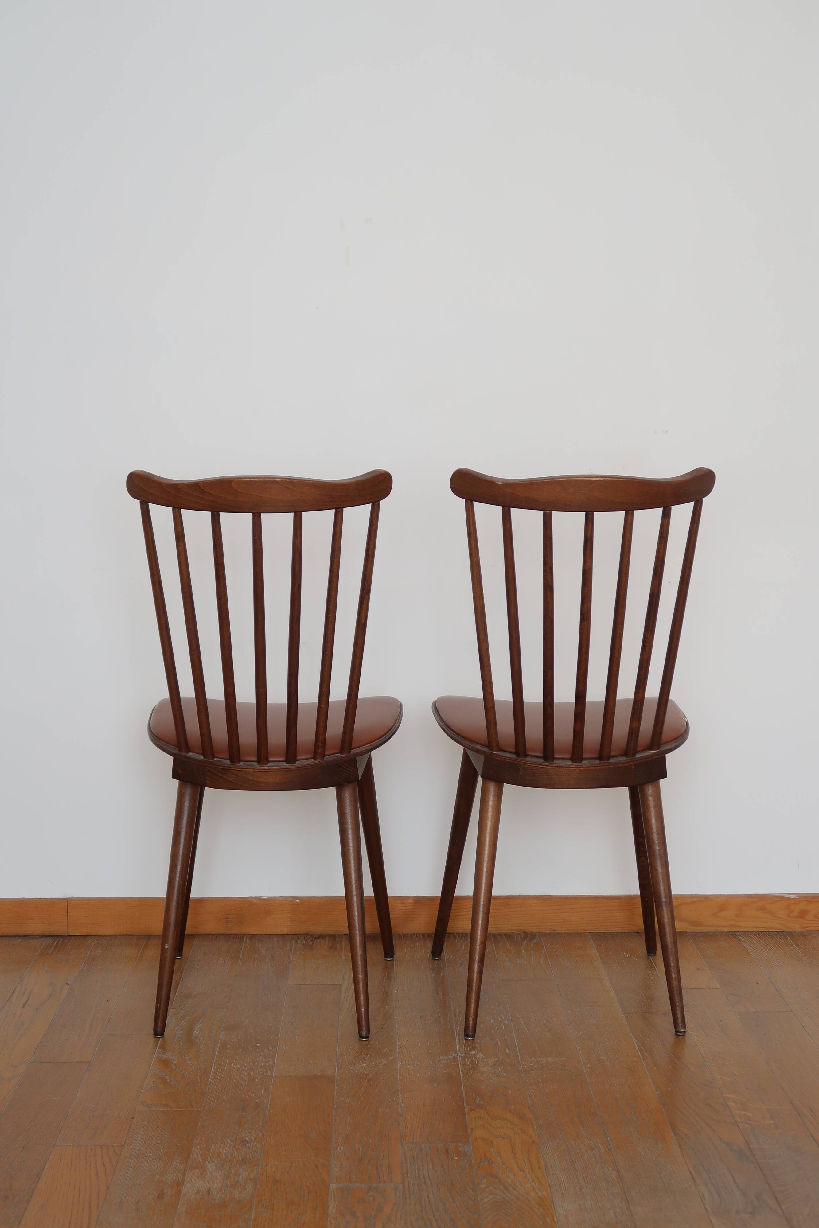 Paire de chaises bistrot "Menuet" Baumann