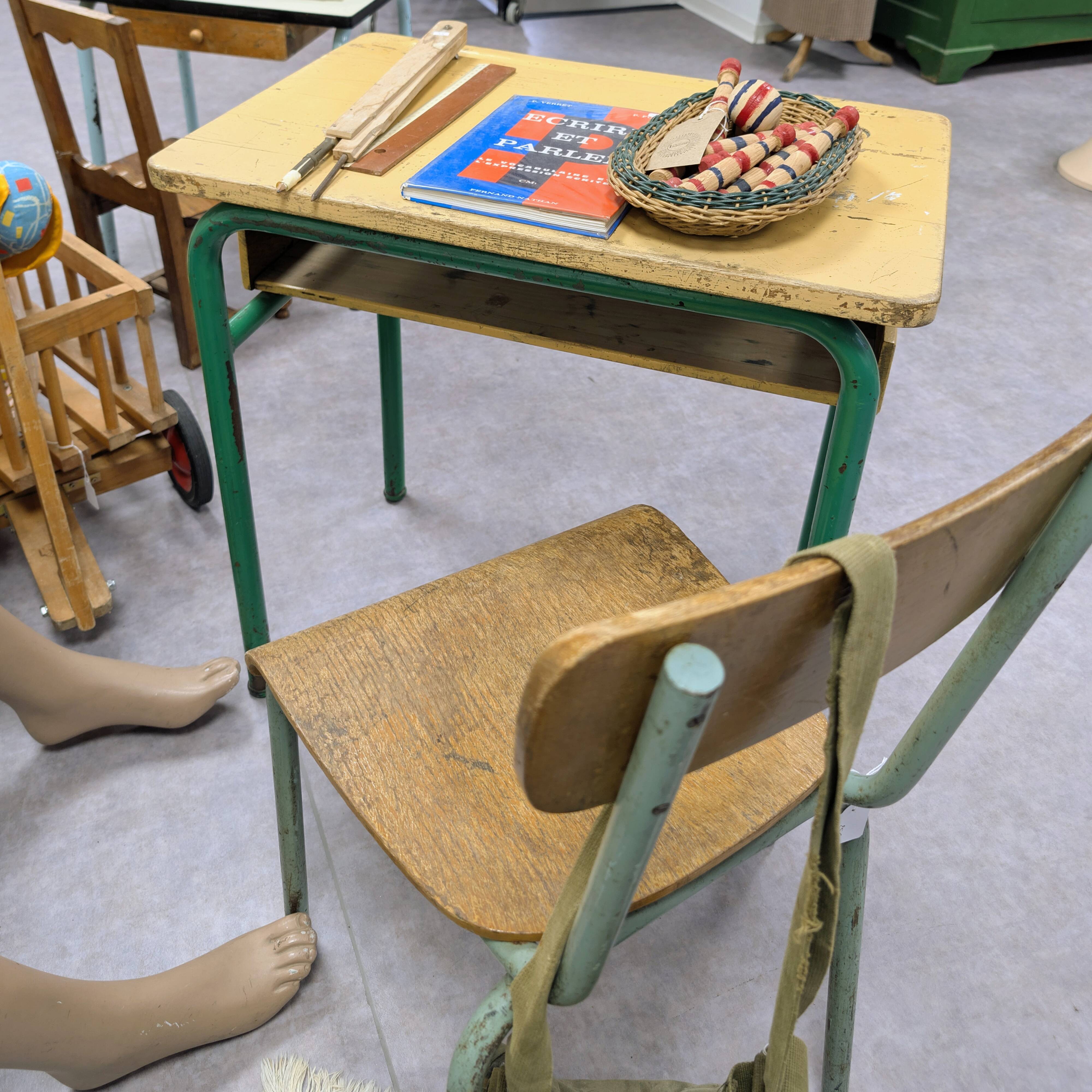 1960s school desk