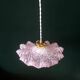 Suspension verre de clichy rose *C11