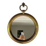 Round brass mirror