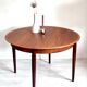 Vintage round dining table 1960s teak Lübke