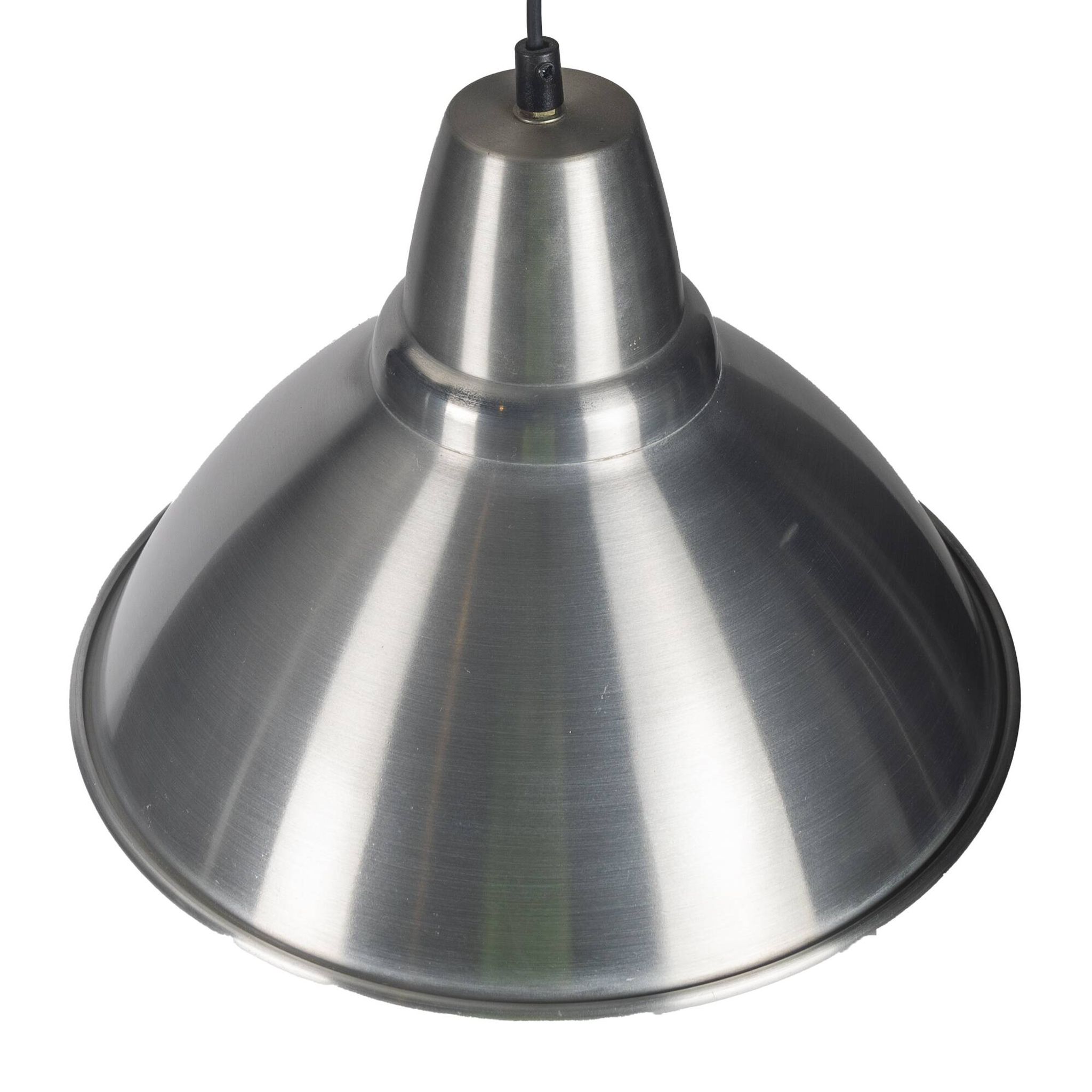 Lampe industrielle en aluminium brossé