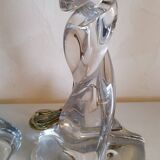 2 Lorraine crystal lamp bases