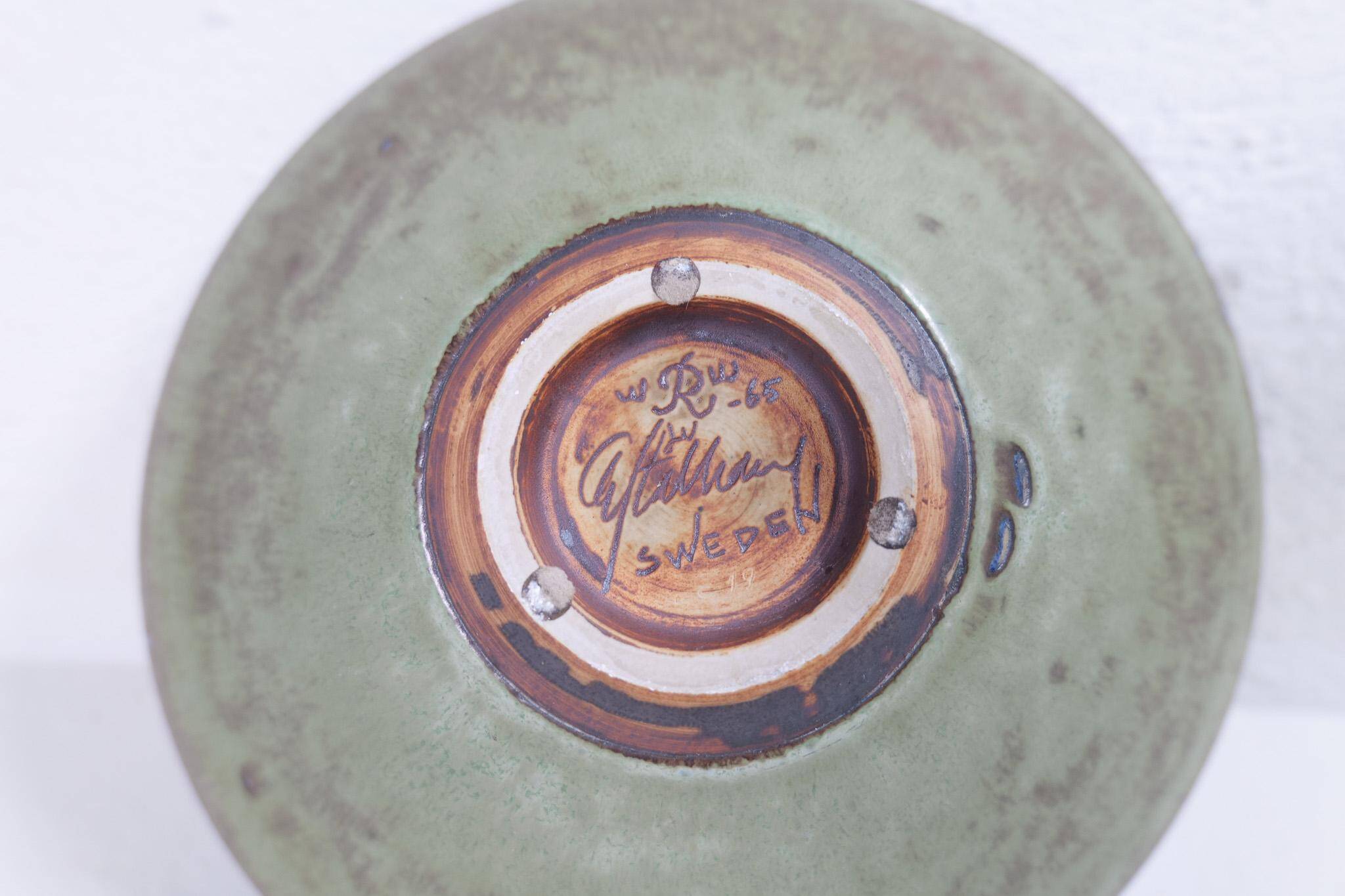 Unique ceramic basin mid-century modern large Carl-Harry Stålhane Rörstrand Sweden