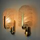 Pair of "leaf" wall lights by Carl Fagerlund, Murano glass, Germany, 1970