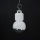 Vintage Mazzega space age chandelier in chrome and murano glass. Italy 1960