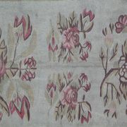 Bessarabian Kilim Rug 1870, Pink & Sky Blue Floral Wool Flatweave 176x271cm