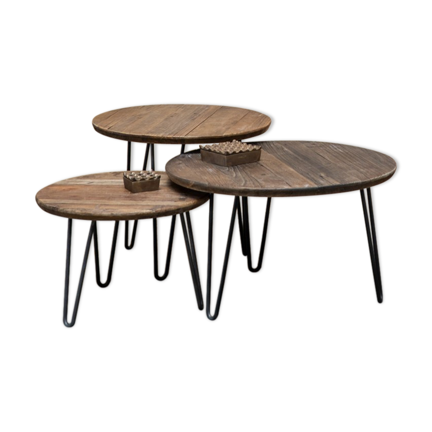 TABLES gigognes in solid pine Colette